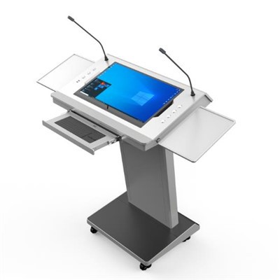 YHJT-SW-22Amplificateur et haut-parleur intégrés au pupitre audio HP01 ; Podium numérique intégré ; Équipement éducatif pour écoles et conférences