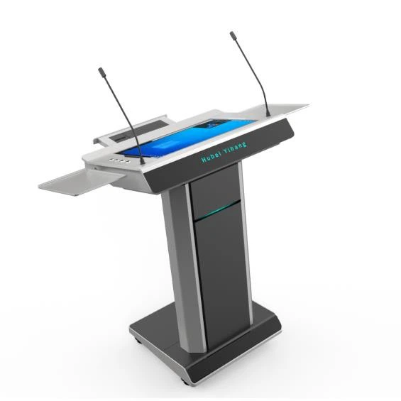 YHJT-SW-22HP01 Audio Lectern Inbuilt Amplifier&Speaker; Integrated Digital Podium; School&Conference Education Equipment